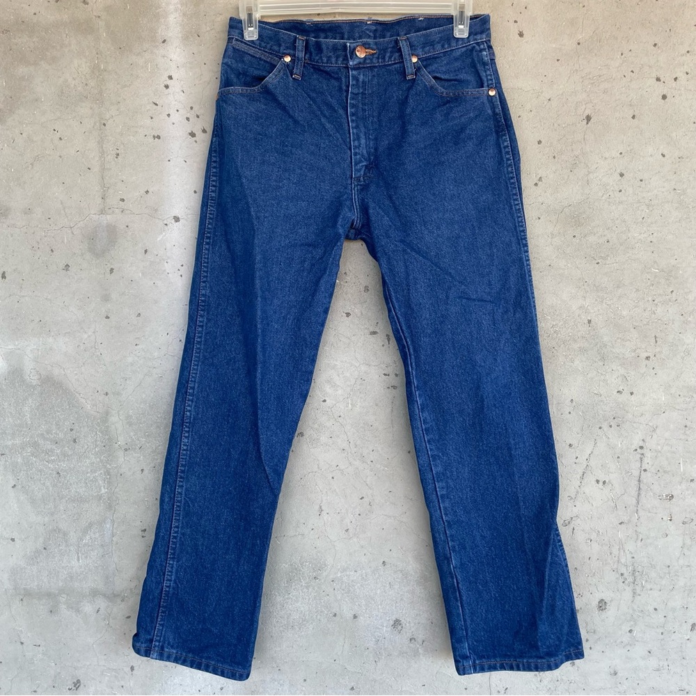Wrangler Men's Deep Blue Straight Jeans